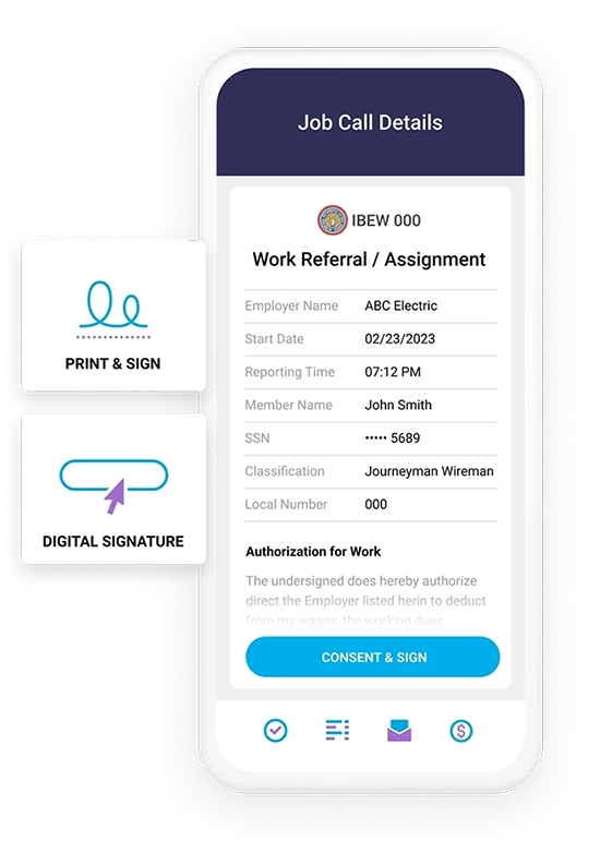 Job Dispatch Slip Signature